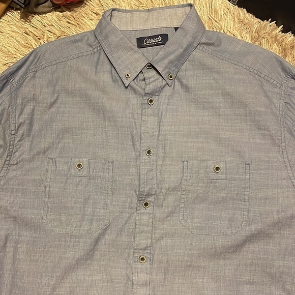 ROUNDTREE & Yorke Casual Long‎ Sleeve Button Down Mens Shirt - Picture 2 of 8